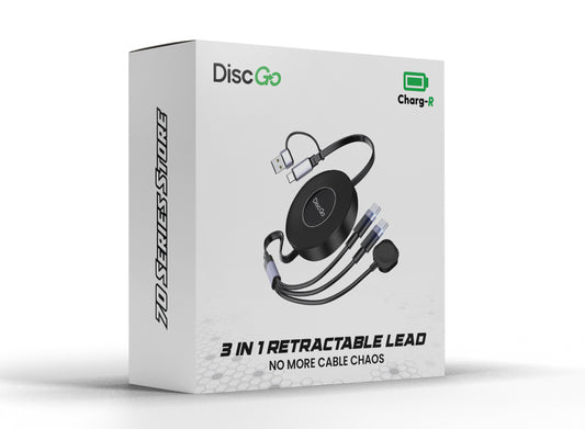 DiscGo 3-in-1 Retractable Cable Set