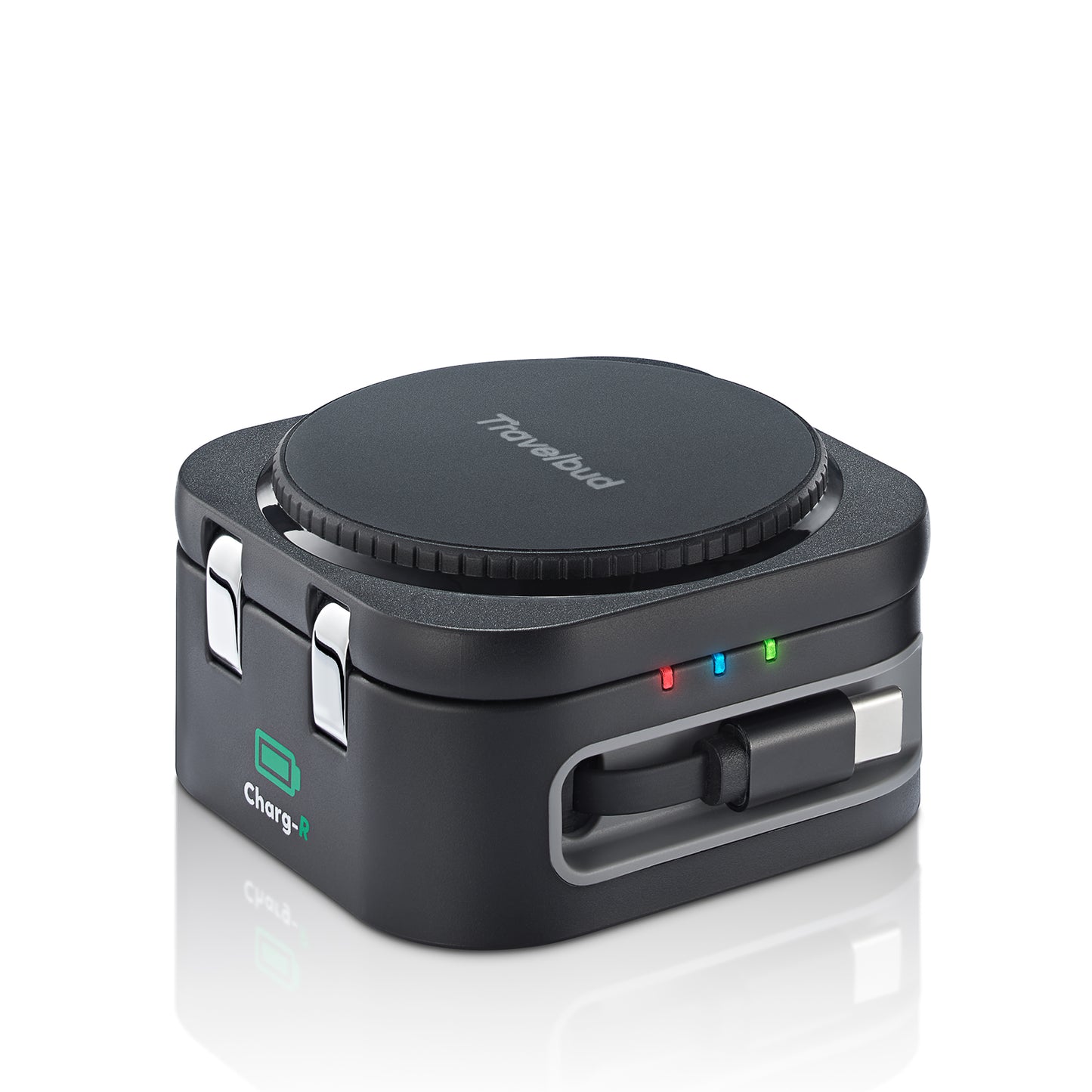 Travelbud 4-in-1 Travel Docking Station with Built-in Retractable Cable